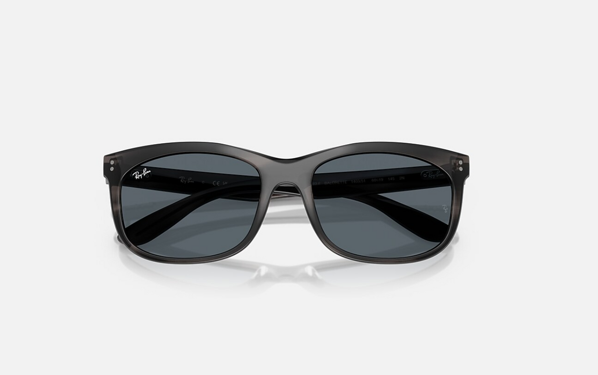 Ray-Ban Balorette RB2389F Striped Gray Sunglasses
