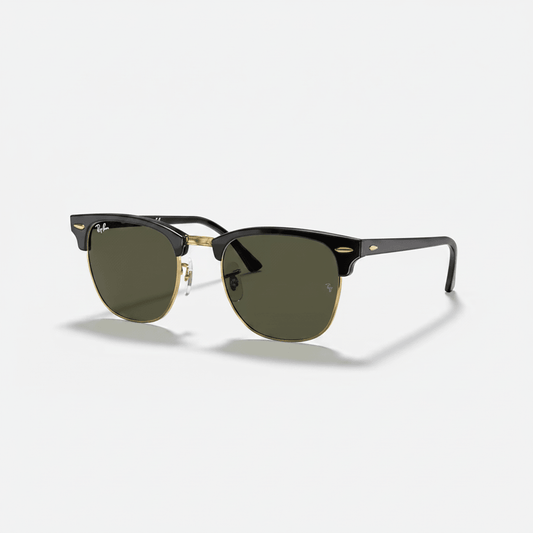 RAY-BAN RB3016 CLUBMASTER POLARIZED+ – GREEN ON GOLD