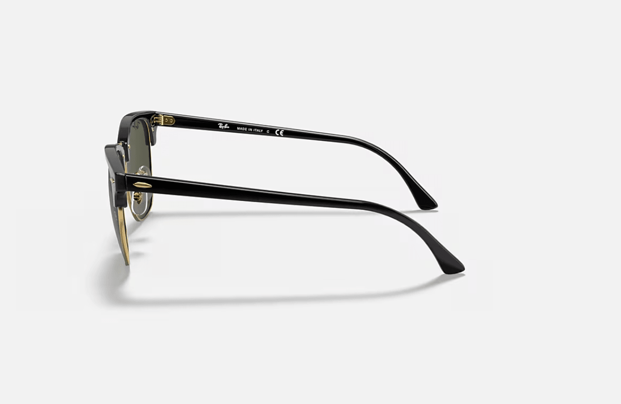 RAY-BAN RB3016 CLUBMASTER POLARIZED+ – GREEN ON GOLD