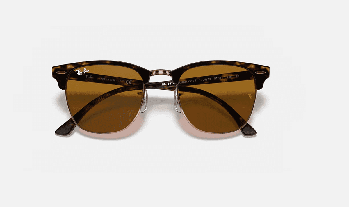 RAY-BAN RB4416 NEW CLUBMASTER  BEIGE ON GOLD
