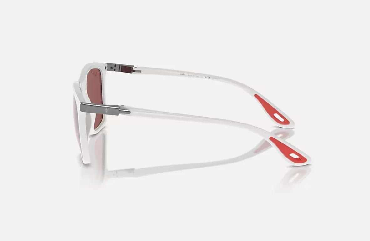 Shop RAY-BAN RB4433M Leclerc Special Edition White Sunglasses