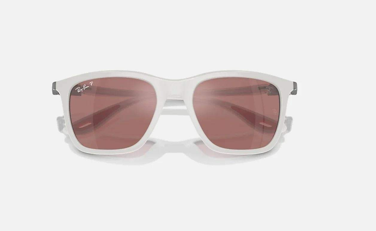 Shop RAY-BAN RB4433M Leclerc Special Edition White Sunglasses