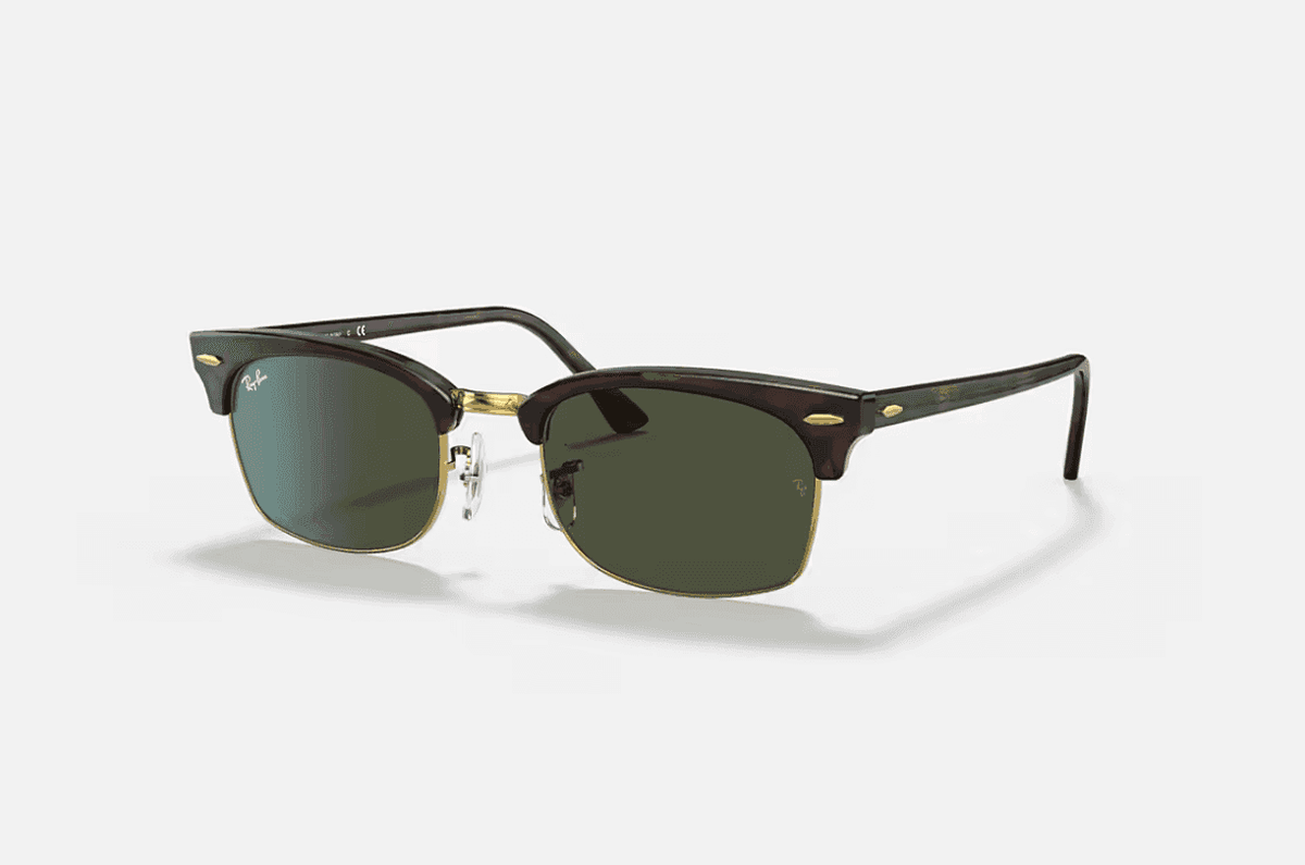 RAY-BAN RB3916 Clubmaster Square Legend Gold Tortoise Sunglasses