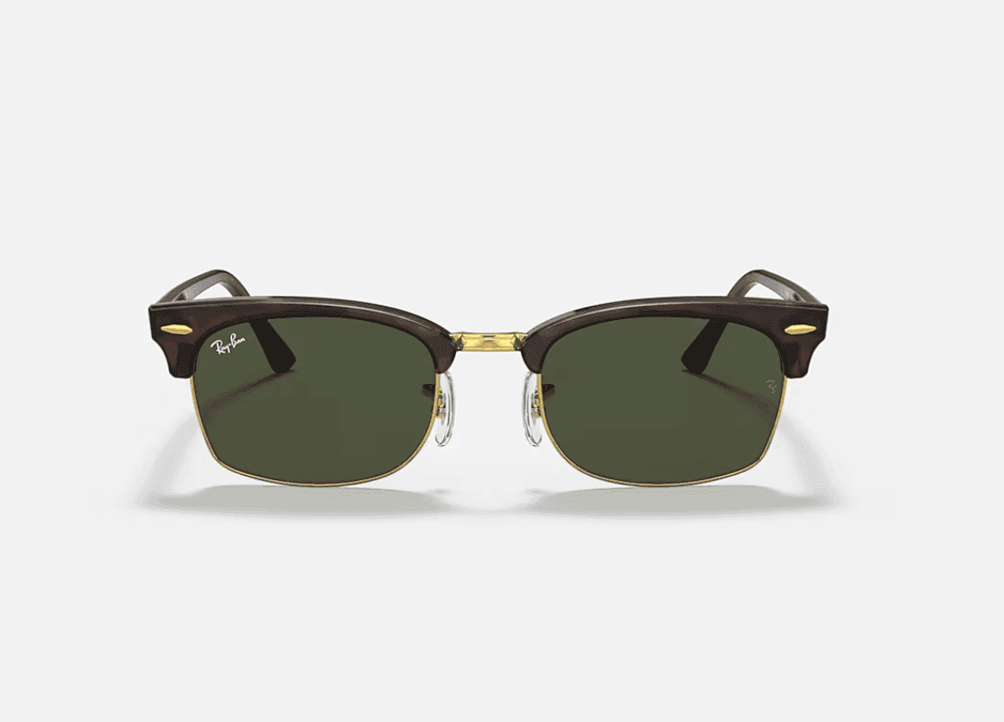 RAY-BAN RB3916 Clubmaster Square Legend Gold Tortoise Sunglasses