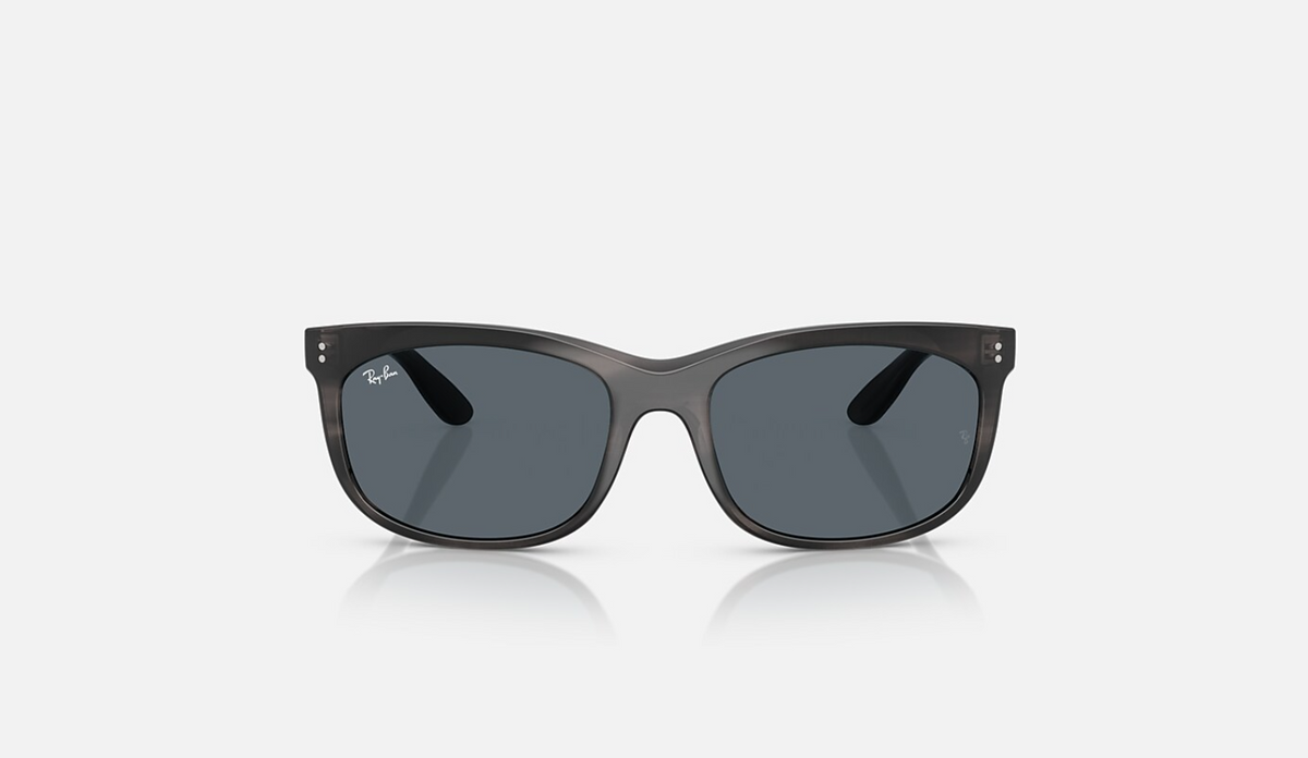 Ray-Ban Balorette RB2389F Striped Gray Sunglasses